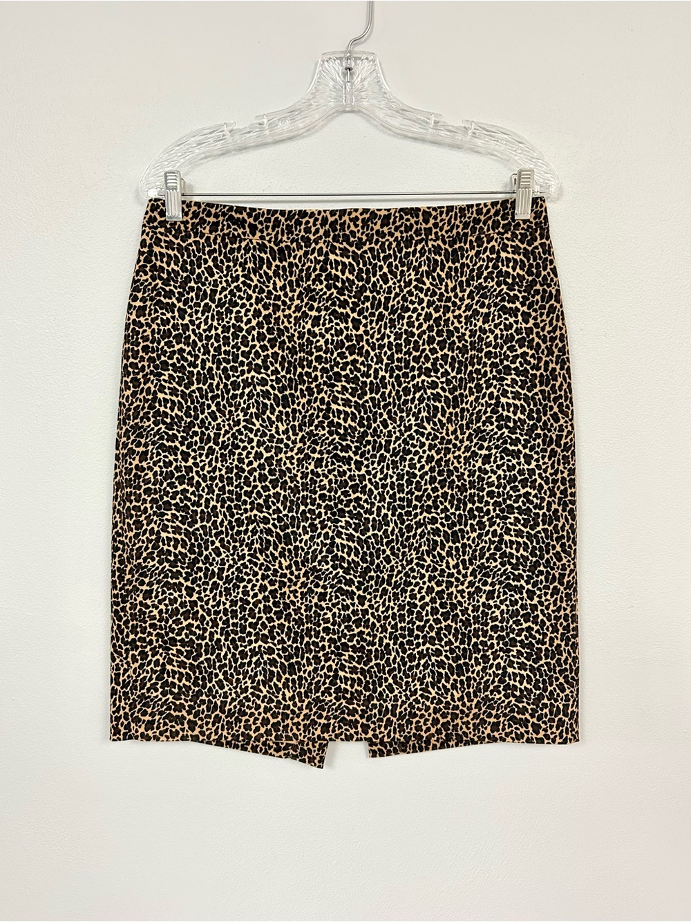 J. CREW 🐾 Velvet Cheetah Print Pencil Skirt - Size 10